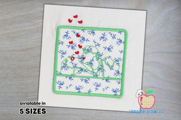 A Designer's Look at the Applique Romantic Frame for Boutique Sweatshirts