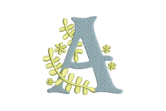 A Designer's Review: Floral Alphabet a for Personalized Gifts
