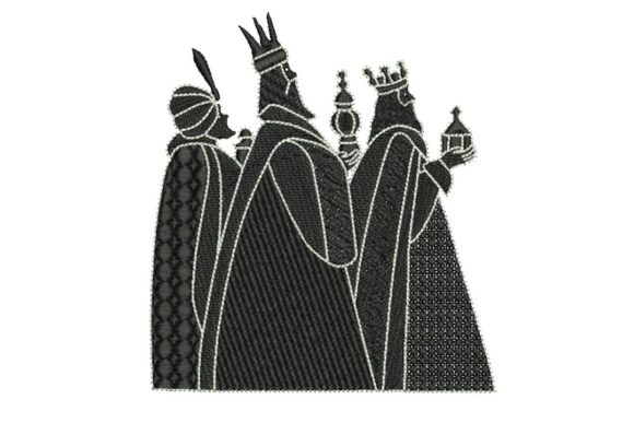 A Designer’s Review: The Three Wise Kings Black & White Embroidery