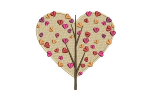 Embroidery Designer Review: Tree with Heart Foliage