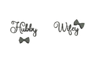 Hubby Wifey Bows: A Romantic Design for Boutique Sweatshirts