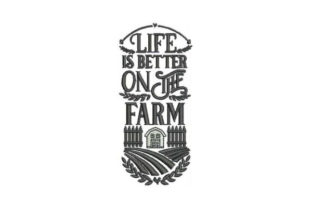 Life is Better: A Rustic Emblem for Seasonal Joy