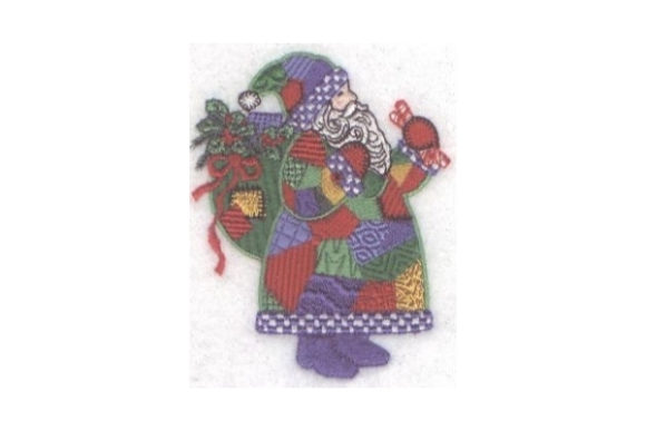 Patchwork Santa: A Festive Embroidery Design Review