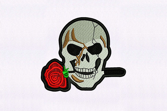 Rose and Skull: An Elegant Halloween Embroidery Design Review