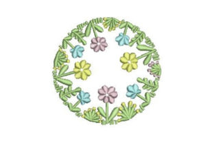 Seasonal Magic with the Round Flower Wreath Embroidery Design